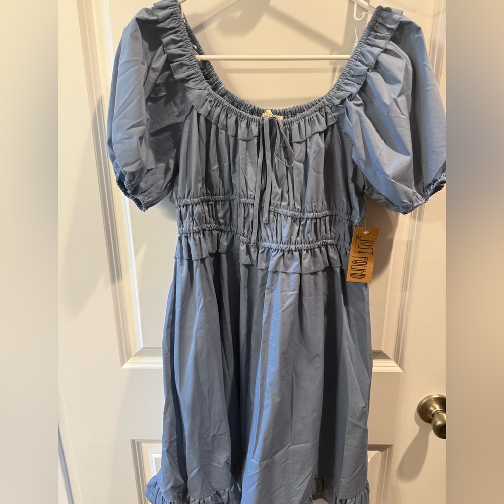 Just Found Blue Milkmaid Dress L